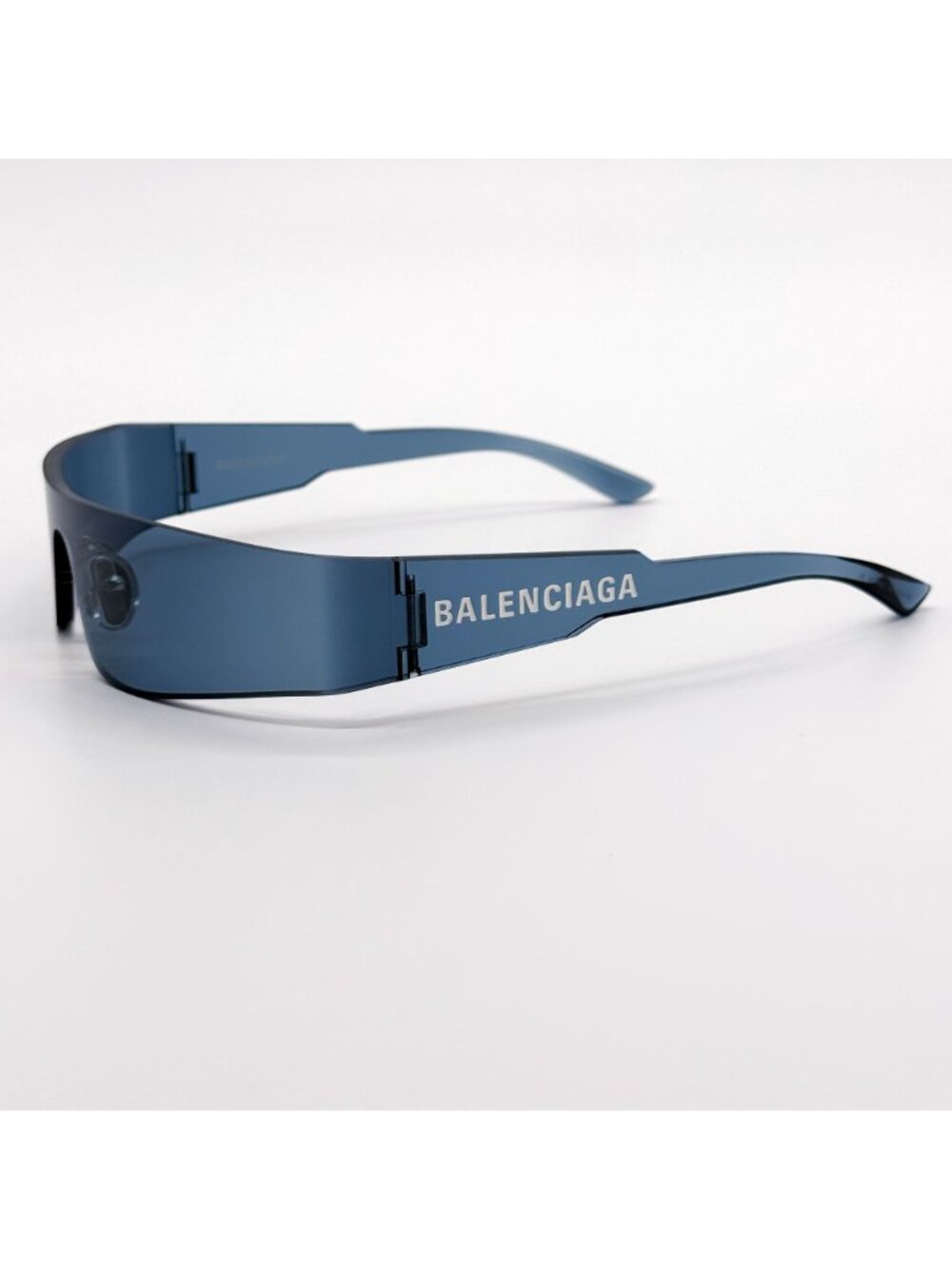 NEW BALENCIAGA BB0041S 014 SUNGLASSES BLUE SHIELD UNISEX EYEWEAR BALENCIAGA - Picture 7 of 10
